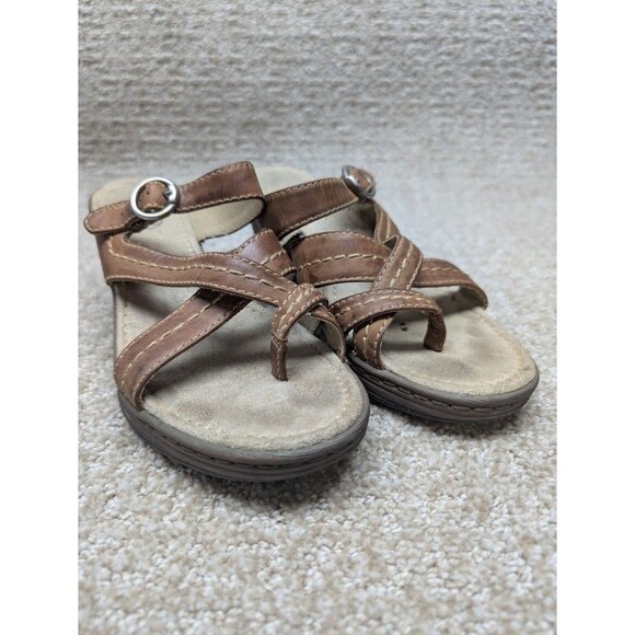 Eastland Razzle Dazzle Sandals Womens Size 7M Style 3204-04 Brown Adjustable - Picture 1 of 13